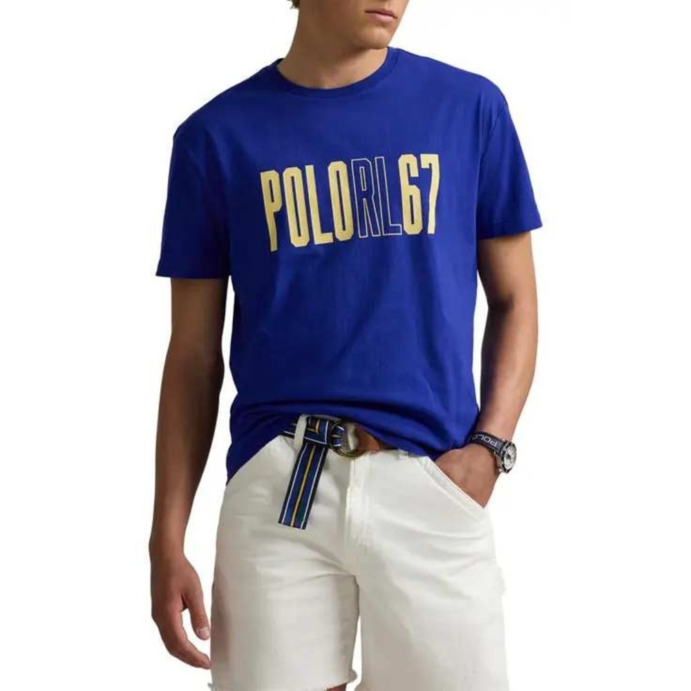 Polo Ralph Lauren Mens Royal Blue POLORL67 Graphic T-Shirt Size 4XB NWT